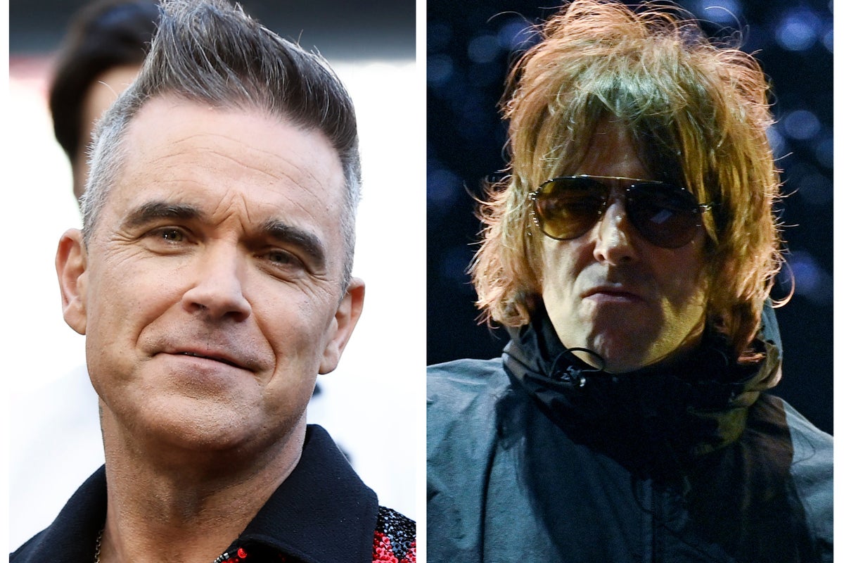 Robbie Williams shares blue plaque message to Oasis ahead of comeback gig